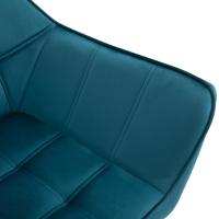 Sillón chaise longue individual, terciopelo, Pitas elevadas, aterciopelado poliéster, estilo esbandinava, 64x62x72,5 cm - details 3