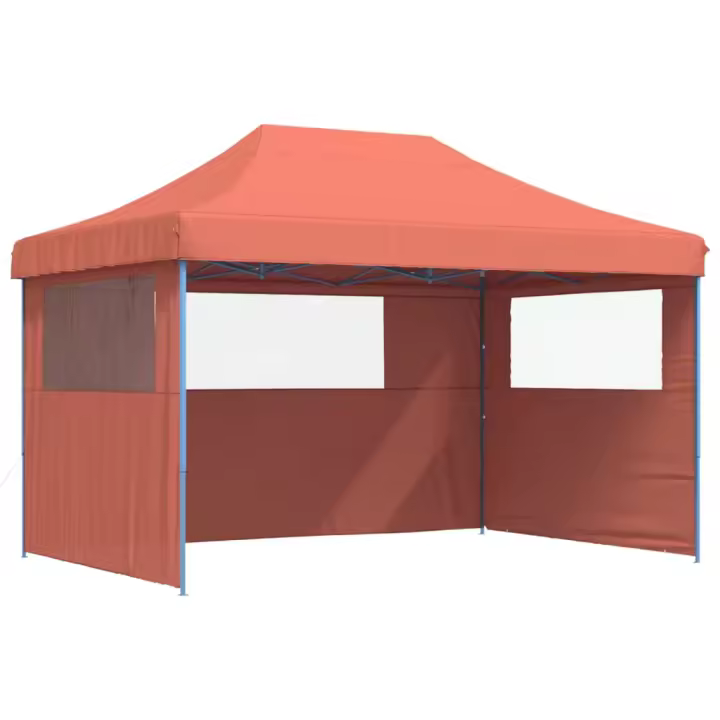 vidaXL Tienda de fiesta plegable Pop-Up 3 paredes laterales tienda Color Burdeos,  orange,  Beige y mas - 1