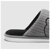 Pantuflas De Hombre De Peluche Cálidas Y Suaves Antideslizantes Para Interior Comodidad Sin Tacón Para Pareja Ideal Para Otoño E Invierno - details 6