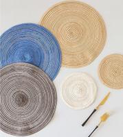 2/4Pcs Tapetes De Mesa Redondos Tejidos De Ramia Antideslizantes Tapetes Para Comedor Placemats Ecológicos Resistentes Al Calor Para Vajilla Tazas Y Copas Suministros De Cocina - details 8