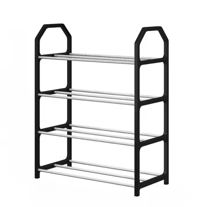Rack De Zapatos Moderno Y Espacioso De 4 Capas Organizador De Espacio Para Sala De Estar Material PP No Requiere Assembly - 1