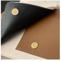 Nuevo bolso de mujer, nueva moda coreana, retro, simple, de color sólido, con hebilla de metal, mochila portátil de nicho - details 21