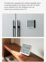 Sensor De Temperatura Y Humedad Electrónico WiFi Xiaomi Duka TH3 Recargable Inteligente Medidor Digital De Clima Globales Versión Disponible - details 10
