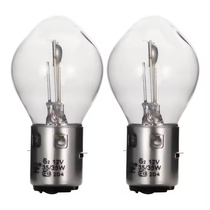 GOOFIT 2pcs Faros De Motocicleta 12V 35W Bombilla Halógena S2 Repuesto Para Faros Altos Y Bajos Adecuado Para Scooter Chino Taotao 50cc-250cc ATV - 1