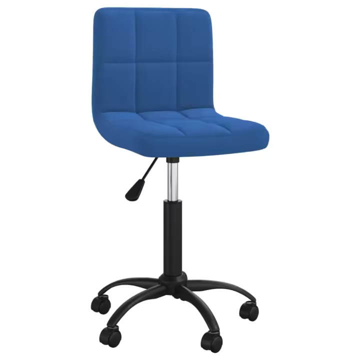 Silla de oficina giratoria de terciopelo Azul - 1