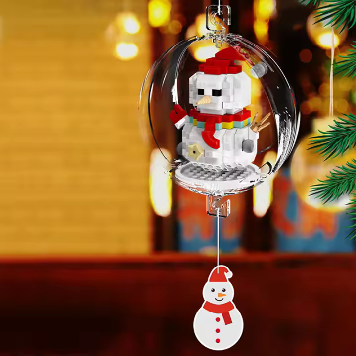 Bloques De Construcción De Luces Navideñas Muñecos De Nieve Campanas Colgantes Juguetes Para Niños Regalos Para Guarderías - 1