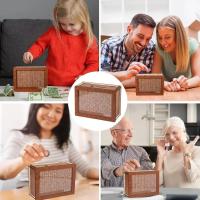 Caja De Ahorro En Efectivo Estilo Retro Madera Hecha a Mano Caja De Ahorro Para Niños Y Adultos Objetivo De Ahorro Para Adultos - details 4
