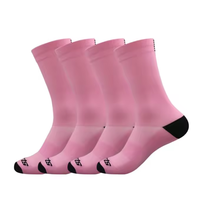 4 Pares De Calcetines Deportivos Profesionales Para Verano Protección Del Pie Ciclismo Altura Media Funda De Toalla Transpirables - 1