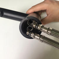 Conjunto De 2 Piezas De Tubo De Agua Flexible En Acero Inoxidable Para Baño Y Cocina Tapa De Agua Caliente Y Fría G 1/2 G 3/8 - details 9