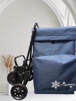 carro de compra Plegado compacto   Plegable Bolsa Térmica Impermeable con 4 Ruedas - Carro del Mercado Capacidad 44 lit tiene un plegado muy cómodo y compacto para que lo puedas guardar en cualquier sitio y transportar con total comodidad. - details 4