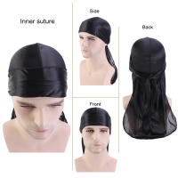 Pañuelo De Cabeza Largo Para Hombres Y Mujeres 2/3PCS Durag De Seda Tapabocas De Noche Estilo Pirata Bufanda De Sueño Unisex Bandana Turbante Hijab Multifuncional Para Todas Las Estaciones - details 2
