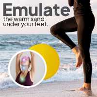 Ociodual Cojín Hinchable Amarillo Disco con Bomba Goma PVC para Fitness Yoga Pilates Coordinación Rehabilitación Equilibrio - details 5