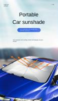 Parasol De Sol Para Ventanas Delanteras De Coche Protección Solar Verano Ajustable Bloquea El Calor Del Interior Del Coche Suministros De Refrigeração - details 0