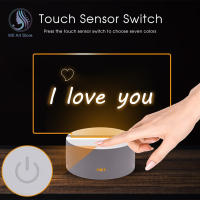 Lámpara Nocturna Creativa Con Tablero De Notas LED De 7 Colores Luz Suave Cálida USB Regalo Para Fiestas Y Vacaciones - details 0