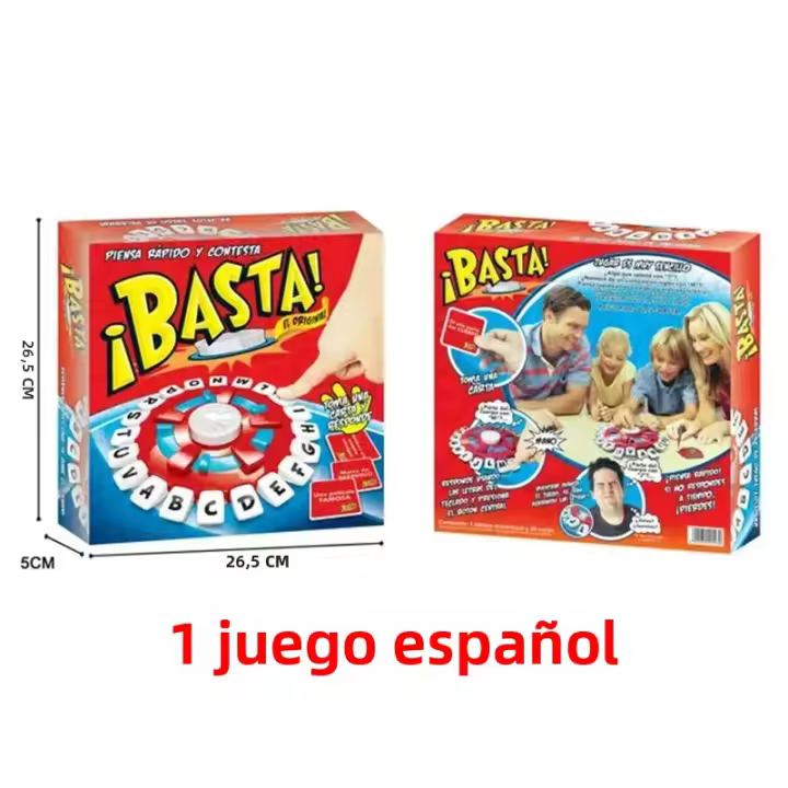 Juego De Mesa Basta Con 20 Teclas Juguete Interactivo Para Niños Y Adultos Juego De Letras En Español Juego Familiar Rápido Y Divertido - 1