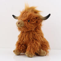 Muñeco De Peluche De 25cm De Vaca Highland Simulación Juguete Suave Para Niños Regalo Decoración De Habitación Regalo Para Bebés - details 6
