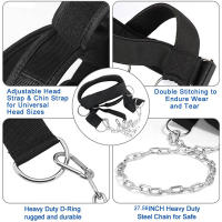 Almohadilla De Entrenamiento De Cuello Ajustable Para Ejercicios De Fuerza Y Peso En Gimnasio Correa De Entrenamiento De Cuello Y Cabeza Para Ejercicio Físico - details 2