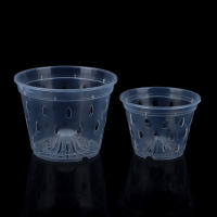 Maceta De Flor Transparente Con Agujeros Para Jardín Y Orquideas Accesorios De Maceta De Plástico Moderno Con Drenaje - details 19