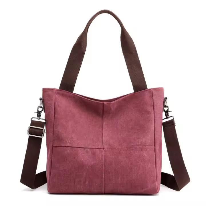 Bolsosdehombroparamujer Bolsos de Hombro de lona para Mujer Bolso de Hombro Retro Bolsos de Hombro de Negocios informales Bolso de Hombro de Viaje - 1
