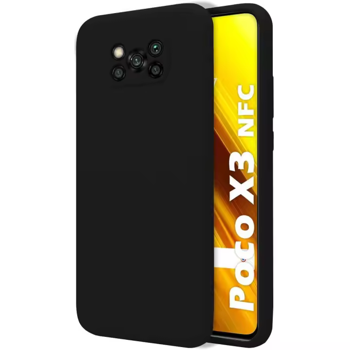 Tumundosmartphone Funda Silicona Líquida Ultra Suave para Xiaomi POCO X3 NFC / X3 PRO color Negra - 1