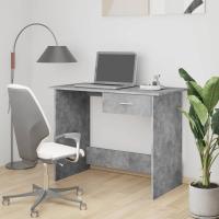 vidaXL Escritorio de aglomerado color 100x50x76 cm en color Roble Sonoma/Roble ahumado/Negro y más | estructura resistente ideal para salón dormitorio o estudio - details 5