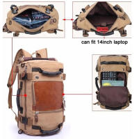 Mochila Multifuncional De Viaje Rugzak Para Hombres Bolsa De Escuela De Estudiante De Algodón 4 Colores Mochila Casual De 20-35 Litros - details 8