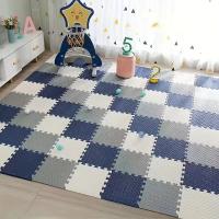 12pcs Alfombra De Esponja Antideslizante Y Impermeable Para Bebés Alfombra De Patches Cuadradas Lavable Con Manos Para Habitación De Niños - details 8