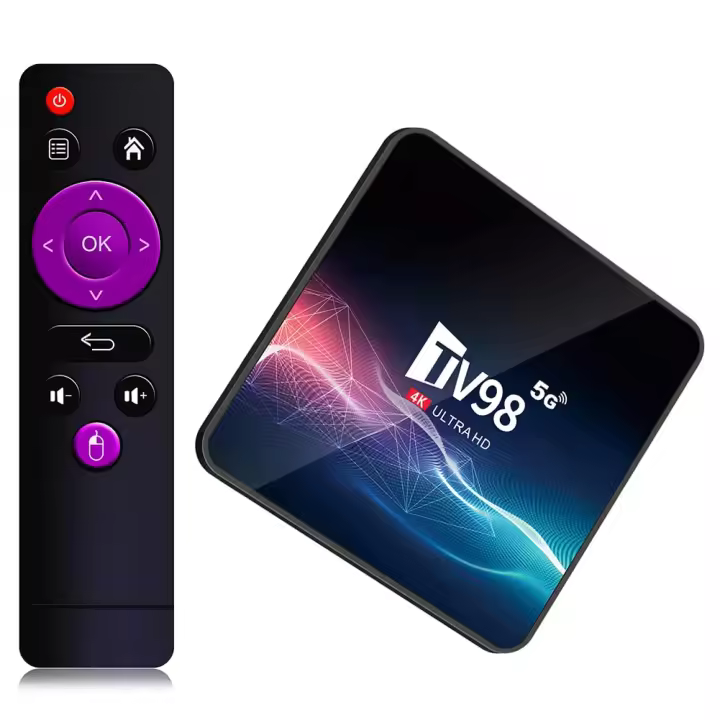 TV98 Android 12.1 TV Box Reproductor de Medios Inteligentes para TV Box Android 12.1 TV98 Allwinner H313 Quad Core 1G/8G 2G/16G 2.4G 5G Dual WIFI H.265 UHD AV1 4K Youtube - 1
