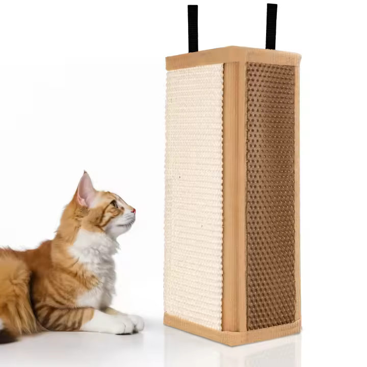 Nobleza – Rascador de Gatos para Esquina de Pared, Afilador de Garras de Sisal, Cepillo de Esquina Masaje Para Gatos, Grooming Pelo de Gato, 41* 23cm - 1
