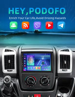 Podofo Radio de coche Android 2 Din para Ducato 3 Peugeot Boxer 2 Citroen Jumper 2 2011-2022 Carplay 8+128GB AI Voice WIFI+4G DSP GPS Navegación Multimedia Reproductor de Video - details 0