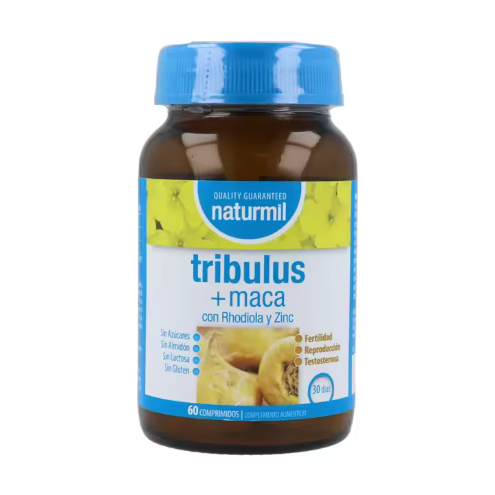 Dietmed - Naturmil - Tribulus + Maca - 60 Cápsulas - Con Rhodiola y Zinc - 1
