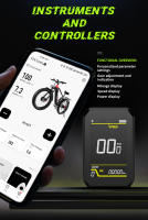 Duotts F26 EU Warehouse 26 pulgadas de alta velocidad Cube asiento Bicicleta Eléctrica 48V 20ah Ciudad adulto Montaña ebike MTB SUSPENSIÓN COMPLETA - details 3