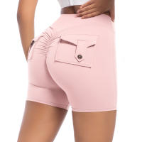 SSITO Pantalones cortos de Yoga para Mujer, Mallas de Gimnasio with Bolso fruncido en el asiento, medias rezadoras de beltera High, Pantones cortos SexIs with fruncido en el asiento para Cycling - details 28