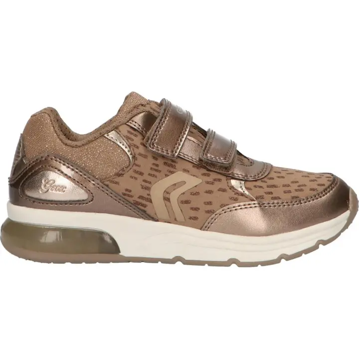 Geox j948vb 0dhaj j spaceclub c2016 dk gold girls' sneakers - 1