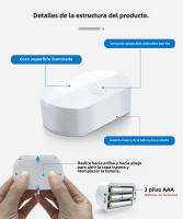 Lámpara De Noche LED Con Sensor De Movimiento Infrarrojo Para Pared Batería Incluida Para Pasillo Escalera Armario Dormitorio Baño - details 5