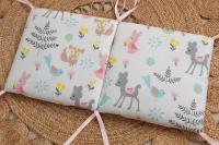 LALA - Ropa de Cama para Cuna de Bebe, ropa de Cama para Nuevo nasido, Valla anticolisión para Bebé, Algodón Puro, Zorro Rosa, 30x30x6, Pieza Enter Lavada. - details 5