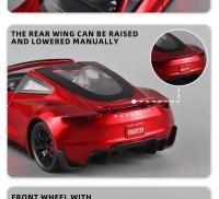 Tesla Roadster Convertible Supercar De 1:24 En Metal Con Sonido Y Luz Modelo De Coche De Juguete Para Niños Regalo De Cumpleaños - details 3