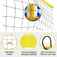 ALLINLIFE Rete Pallavolo Da Giardino,Juego De Red De Voleibol, Juego Completo De Red De Voleibol Plegable,Red De Voley Playa Hierba,Sistema De Marcado De Campo,Voleibol Bolsa De Almacenamiento,Altura Ajustable - details 3