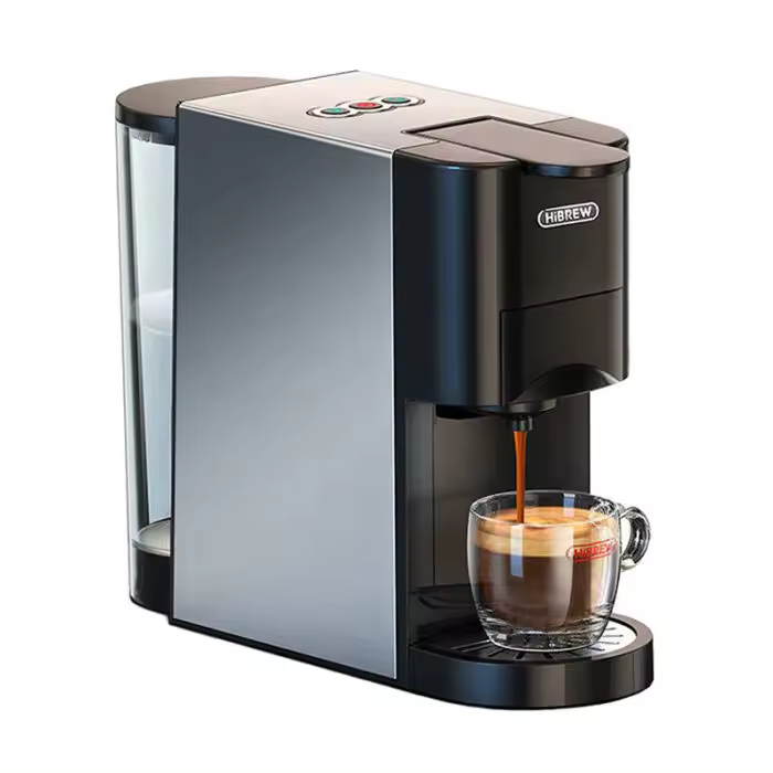 MáQuina Cafetera CáPsulas 4 En 1 Hibrew H3a, Cafetera Express 19 Bares, Modo FríO/Caliente, Tanque De Agua De 1000 Ml, Compatible Con CáPsulas Dg/Nes/K-Cup/Ese/Café Molido, Superautomatica - 1