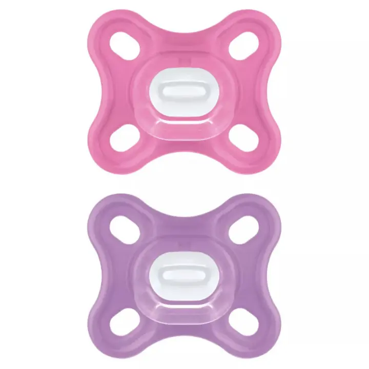 MAM CHUPETE COMFORT +0 M ROSA 2 UNIDADES - 1
