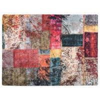 vidaXL Alfombra lavable antideslizante multicolor 400x300 cm Color Negro,  Antracita,  Gris y mas Alfombras de área  Alfombra de Piso para Sala de Estar Dormitorio Habitación Salón - details 0