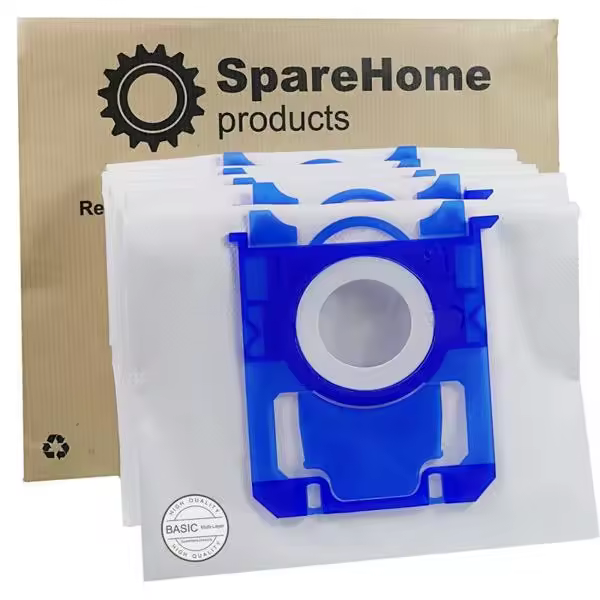 Bolsas aspirador AEG VX6,7,8 -  PHILIPS Performer/Compact/Active/Power Go  - Hyperfilter Plus / Alta filtración - 10 unidades -   SpareHome® 400PH3118 - 1