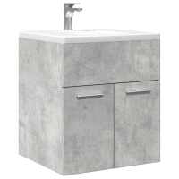 vidaXL Armario para lavabo madera contrachapada 41x38,5x46 cm en color Negro/Madera antigua/Blanco y roble sonoma y más | almacenamiento funcional diseño moderno para baño dormitorio sala - details 4