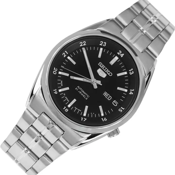 Seiko Watches Seiko 5 SNK567J1 Reloj Automático Hombre JAPAN MADE Dial Negro 36mm - 1