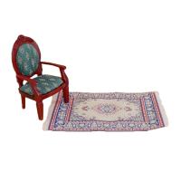 Carpetilla De Muñeca a Escala 1:12 Estilo Turco Miniatura Tejida Alfombra Decorativa Para Casa De Juguetes Accesorios De Muñecas Tamaño 10x17cm 10x15cm - details 13
