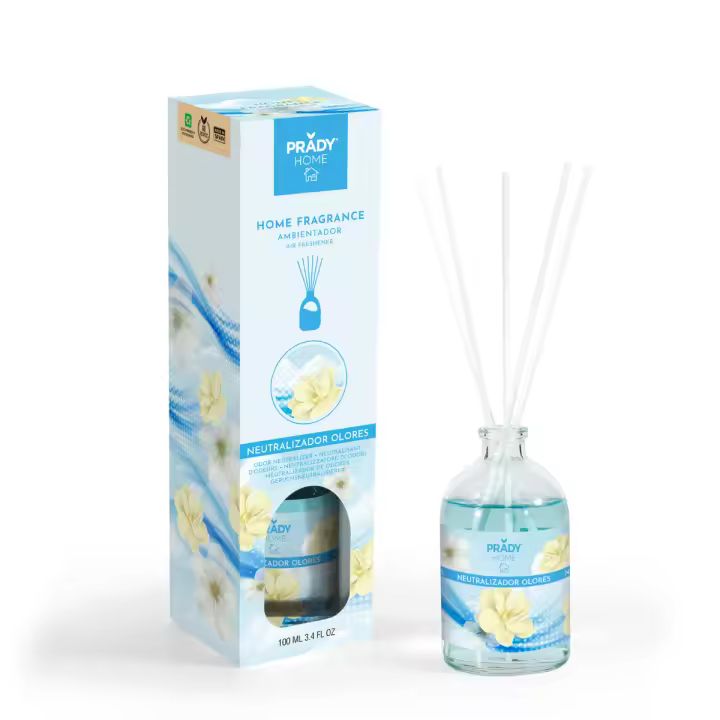 XHC BRICO - PRADY -  Ambientador de Hogar - Fragancia de Neutralizador de Olores - Mikado - 100ml - 1