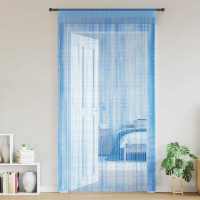 vidaXL Cortinas de tiras 2 uds 140x250 cm en color Multicolor/Azul claro/Antracita y más | protección solar decorativa para ventanas hogar oficina dormitorio fácil de instalar - details 1