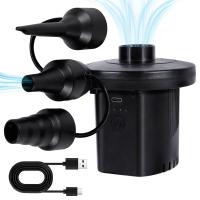 Bomba De Aire Eléctrica Portátil 2000mAh Recargable Por USB Para Inflar Y Deflar Flotadores De Piscina Y Camas De Aire Con Almacenamiento Vacío - details 0