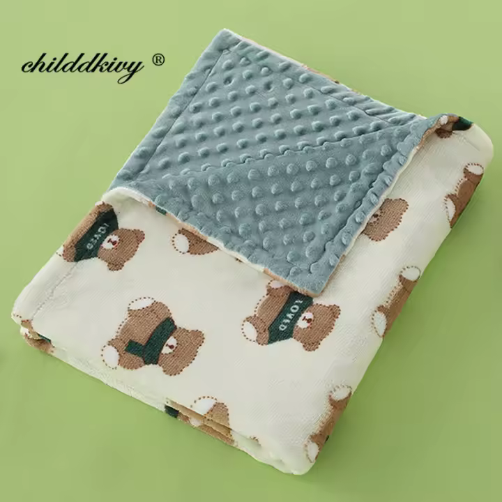 MOV-Manta De Bebé Recién Nacido Suave Para Fotografía Y Cama Accesorios De Primavera Y Otoño Manta De Envolver Para Bebés Unisex 100% Poliéster - 1