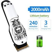 Cortapelos Profesional Hombres, Máquina Cortar Melo Kit de Cocina de Titanio y Cerámica 6 Peine-Guía, (Y4 Blanco) - details 1